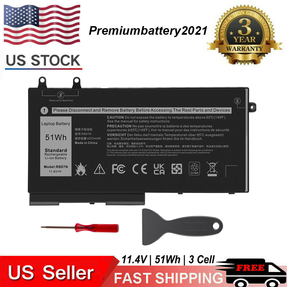 1V1XF 51Wh Battery Replacement for DELL Precision 3540 3550 Latitude 5400 R8D7N