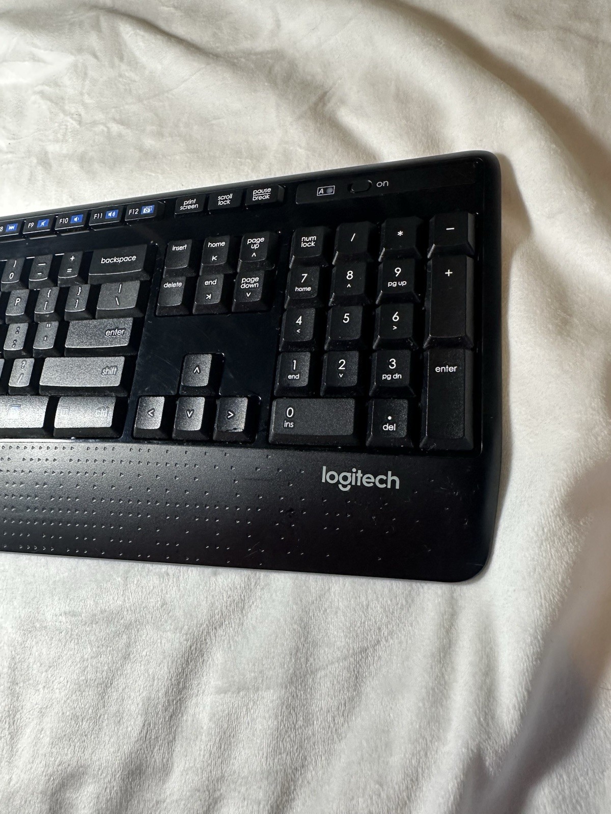 Logitech K345 Wireless Keyboard (Nano Receiver & Battery Cover NOT Included)