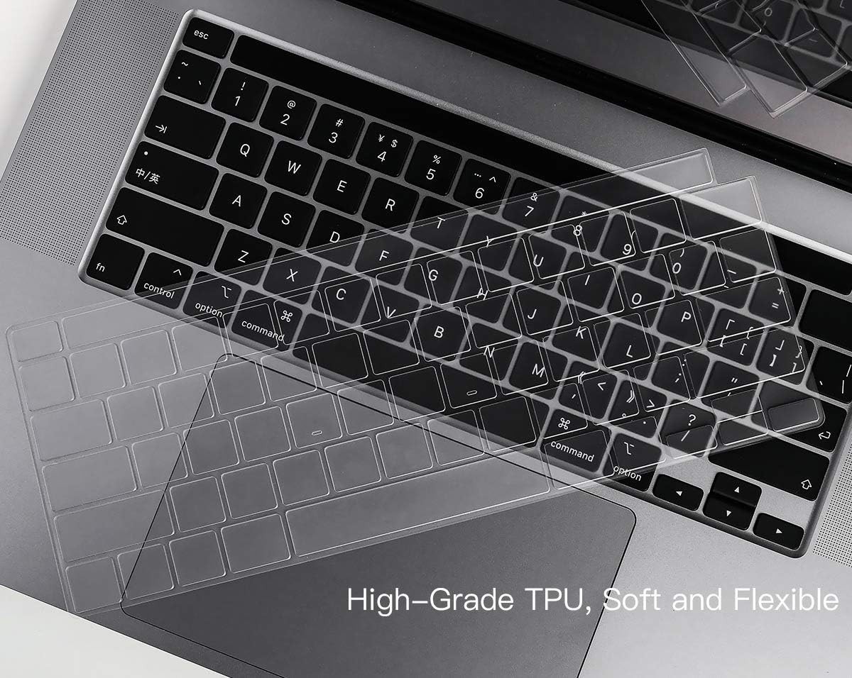 Ultra-Thin TPU Keyboard Cover for MacBook Pro 13″ & 16″ – Water & Dust Resistant