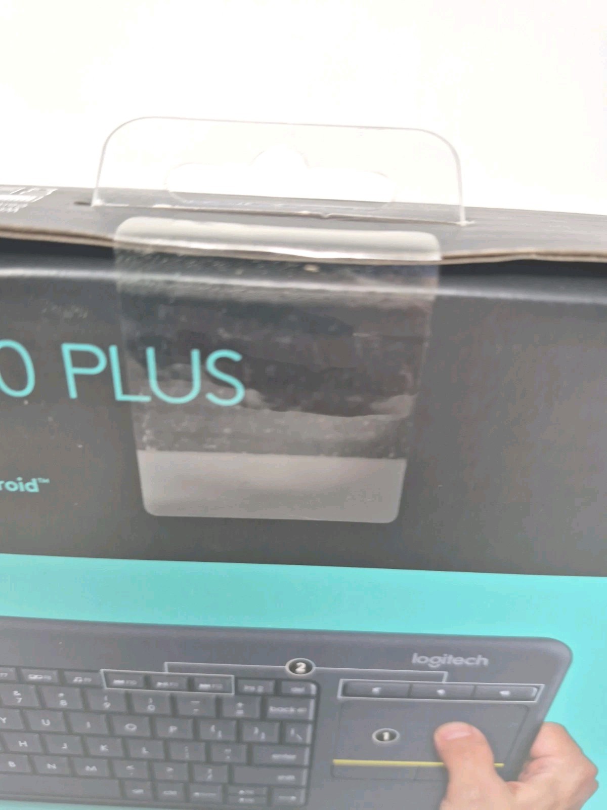 Logitech Media K400 Plus Wireless Touch Keyboard Built-in Touchpad – Black – New