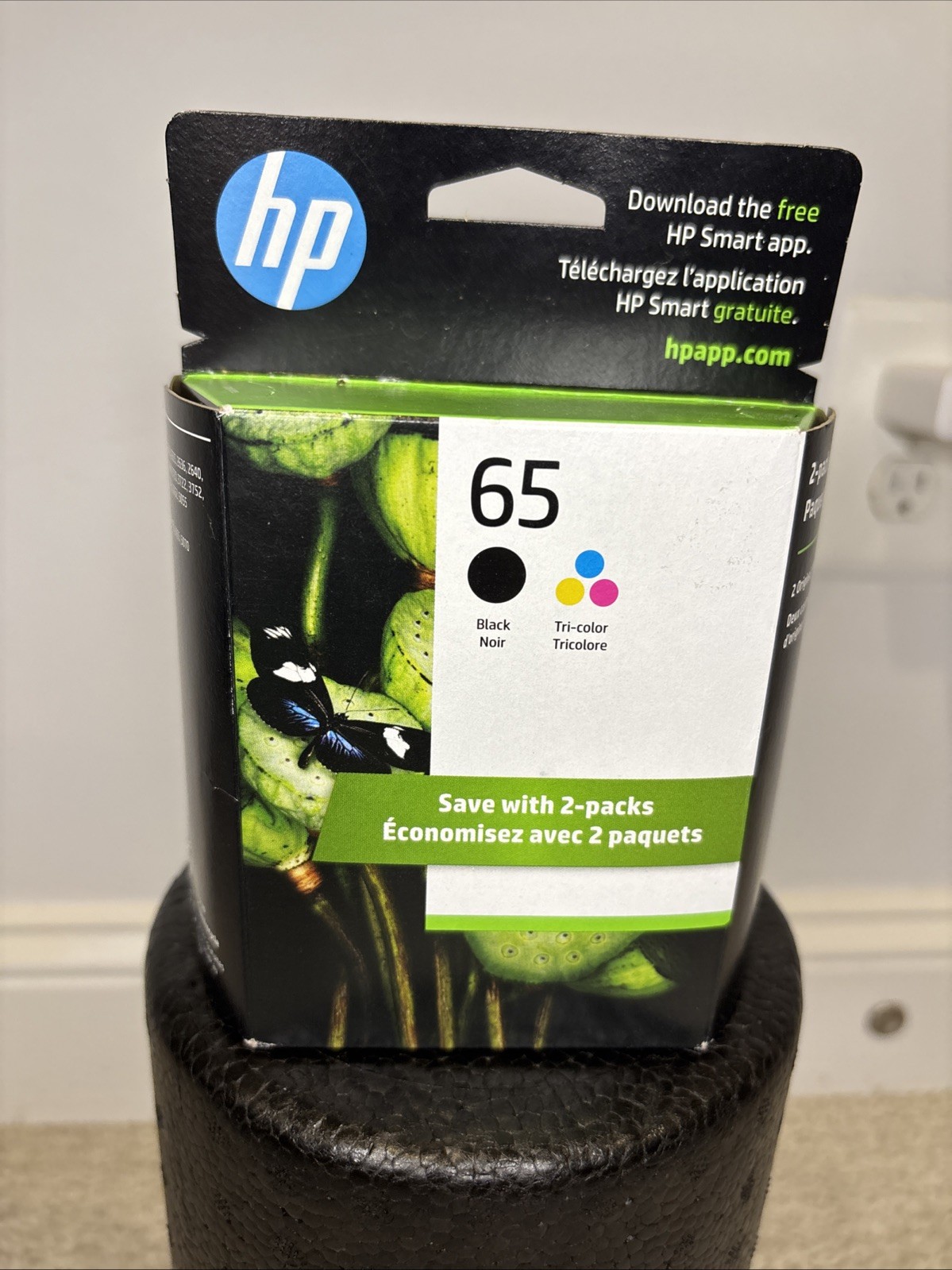 HP #65 2pack Combo Ink Cartridges 65 Black and Color NEW GENUINE For HP Printers