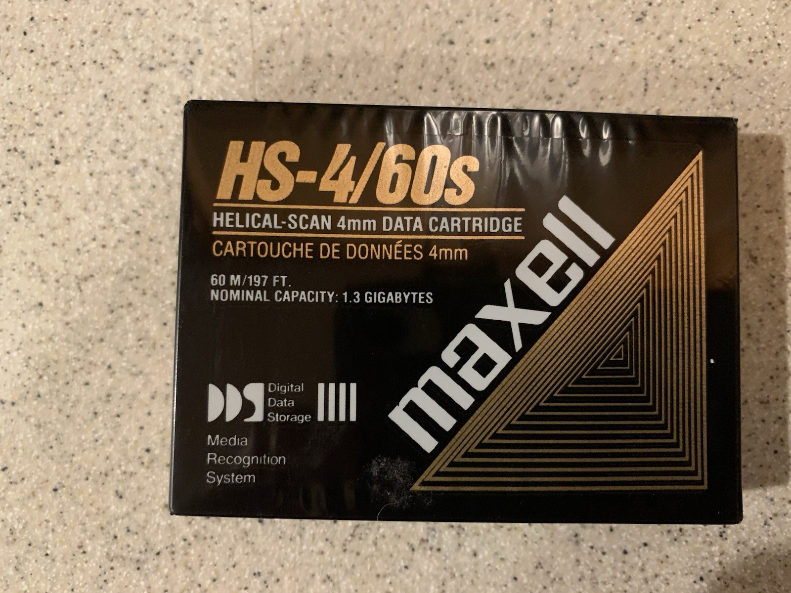VTG Maxell HS-4/60s 4mm Helical Scan Data Cartridge 1.3GB Sealed New 1980/1990