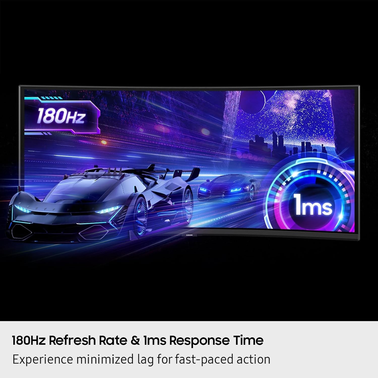 Samsung 40 G75F WUHD 180Hz Curved 1ms HDR600 FreeSync LS40FG75DENXZA