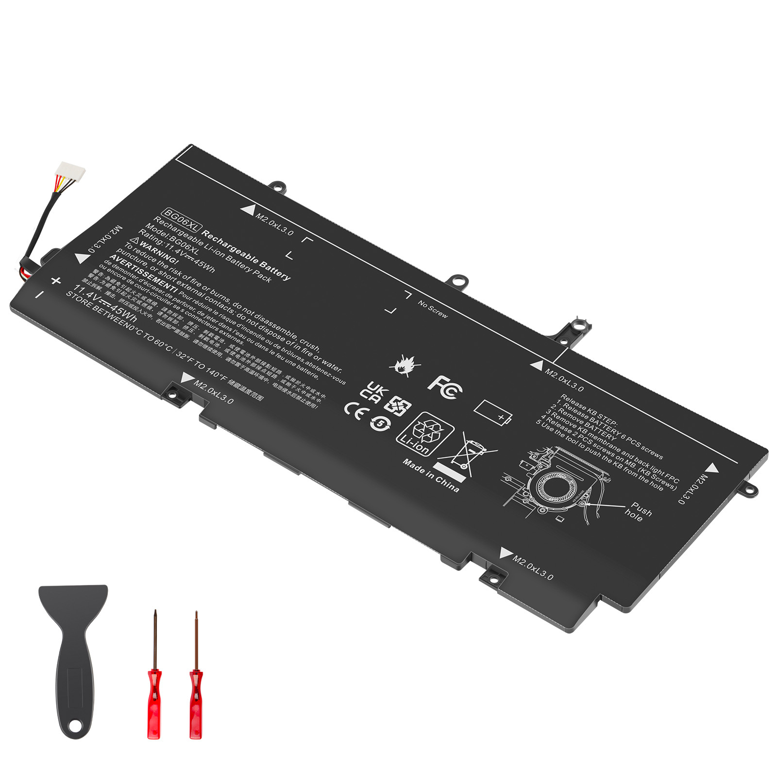 BG06XL BG06045XL Battery for HP EliteBook Folio 1040 G3 Series 804175-181