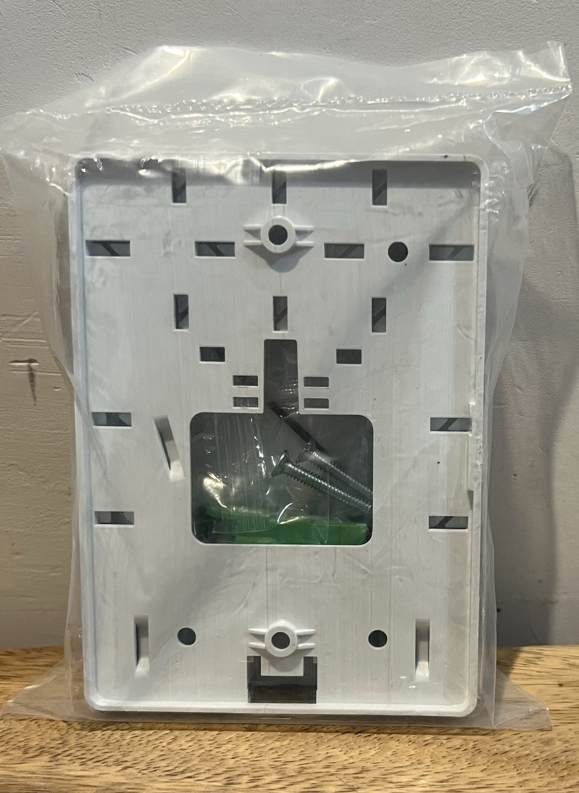 AT&T Internet Fiber optic wall plate ATT w/ coupler for 010-ONT Uverse U-verse