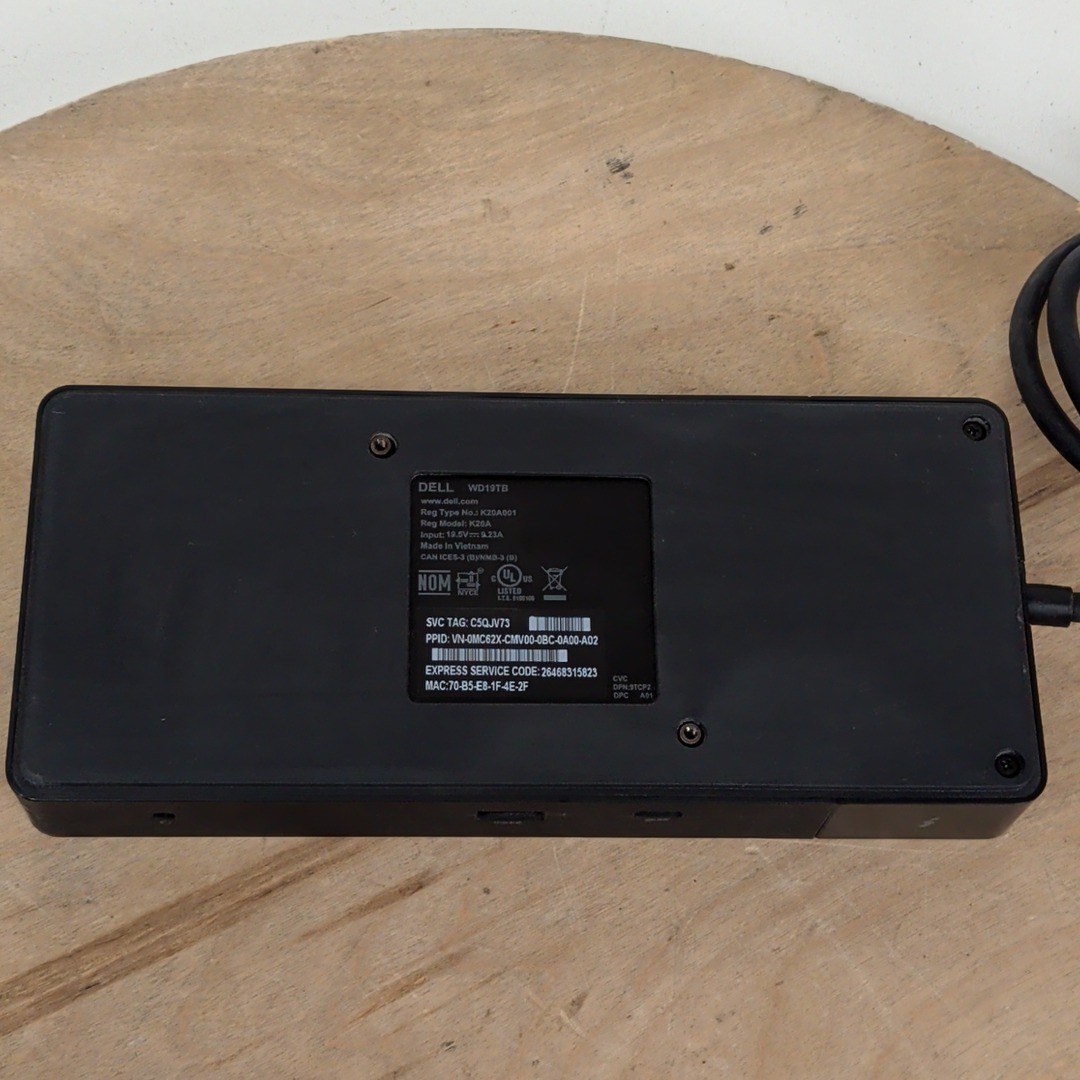 Dell WD19TB Thunderbolt 3 Docking Station with 180W AC Adapter – Tested