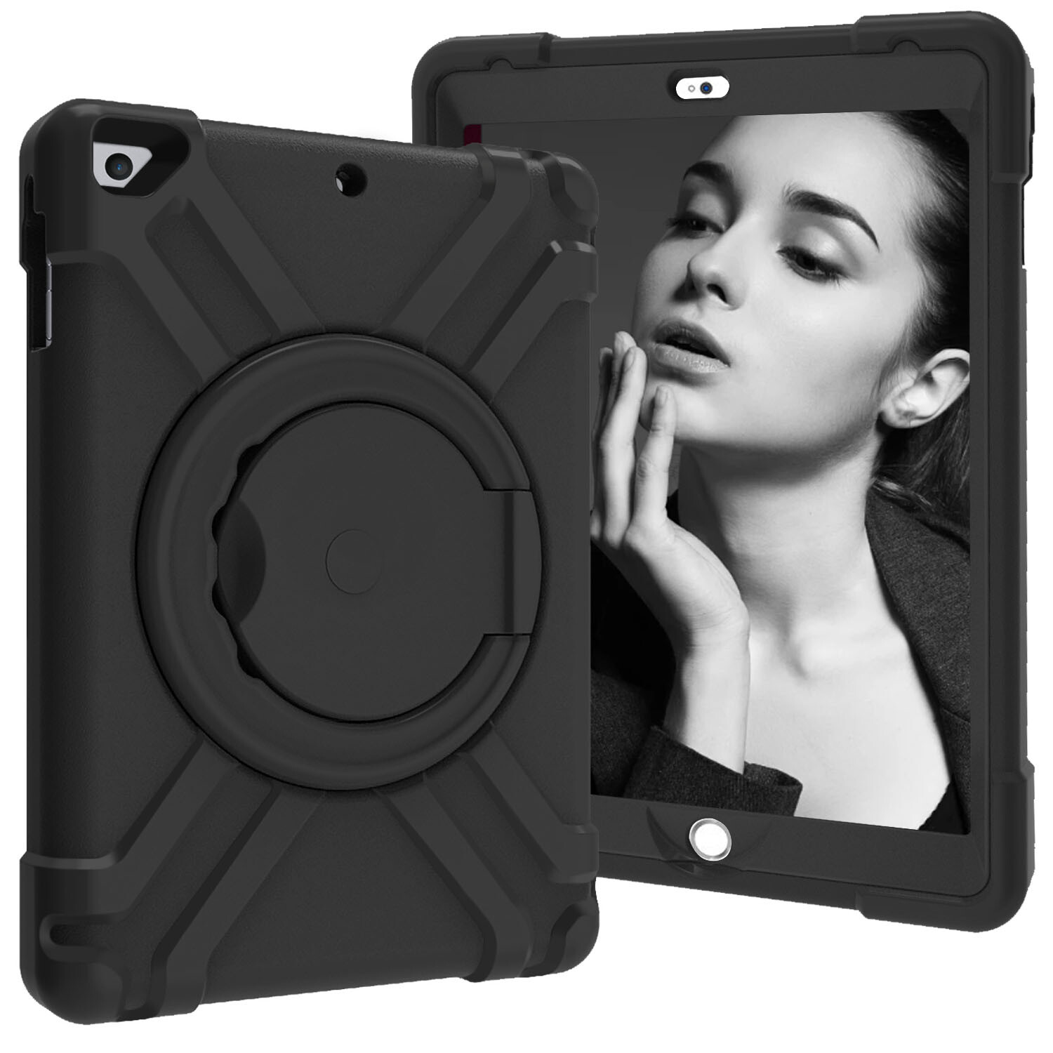 For iPad Pro 11-in 1st 2nd 3rd 4th Generation Shockproof Rotate Case Cover Stand