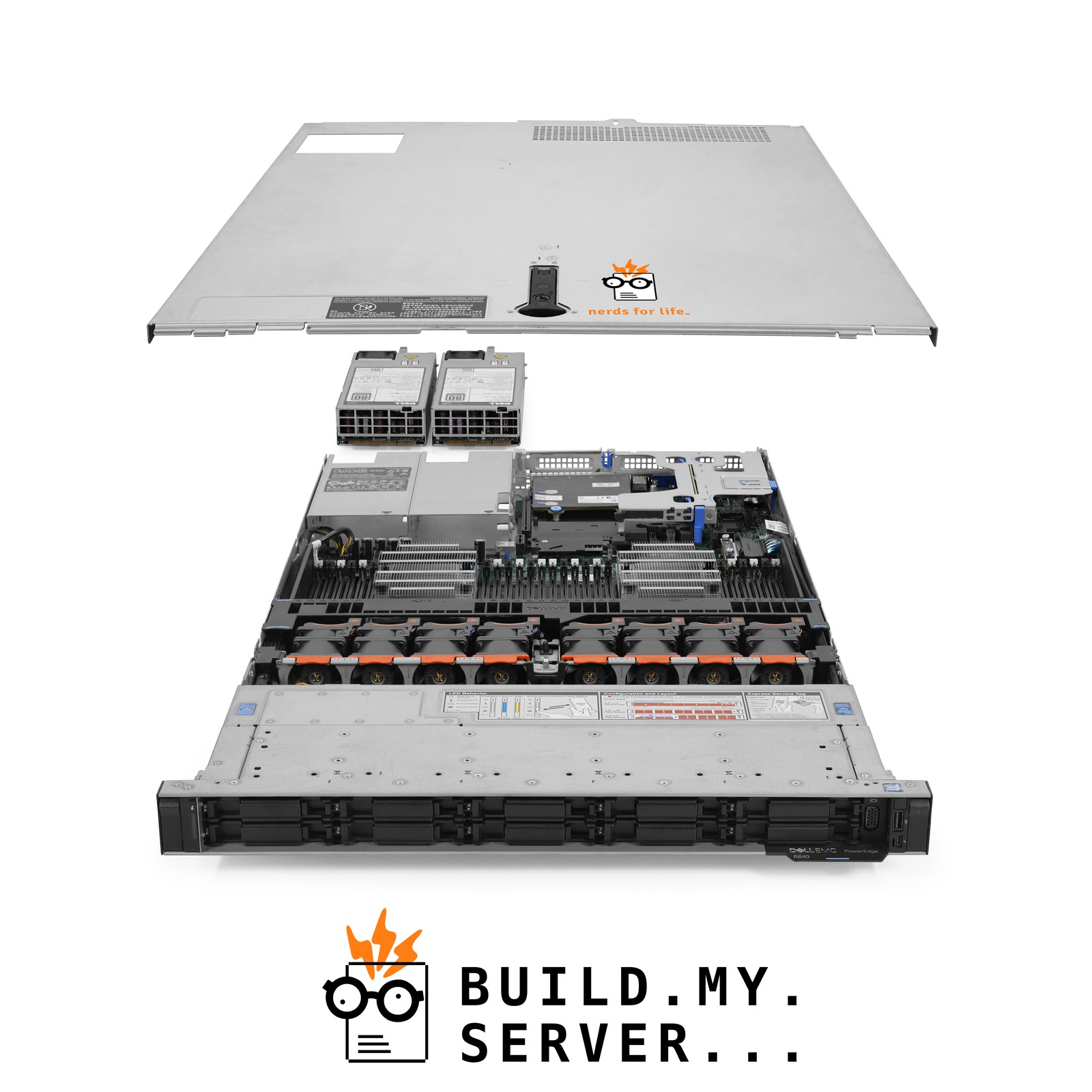 Dell PowerEdge R640 10-Bay QS SFF Server 2x 2.10Ghz Xeon Gold 48-Core 128GB RAM