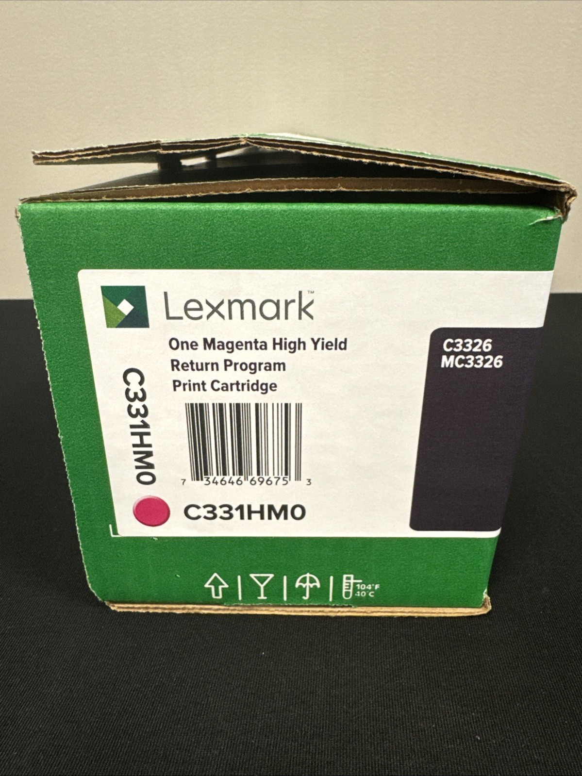 GENUINE Lexmark C331HM0 Magenta Return Program High Yield Toner C3326 MC3326 NEW