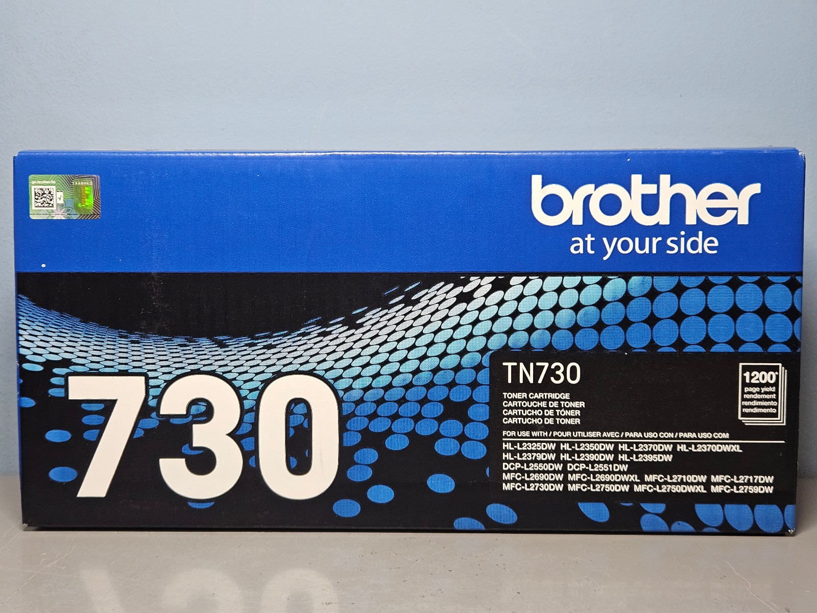 Genuine Brother TN730 Standard Yield Black Toner Cartridge – New & Sealed