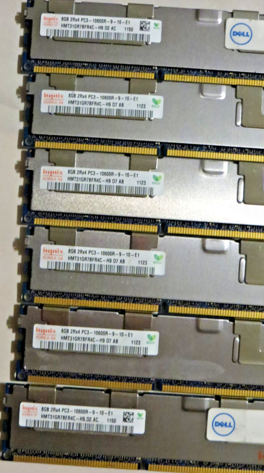 96GB Kit 12x8GB DDR3 1333MHz PC3-10600R ECC Reg SK Hynix HMT31GR7BFR4C-H9 RAM