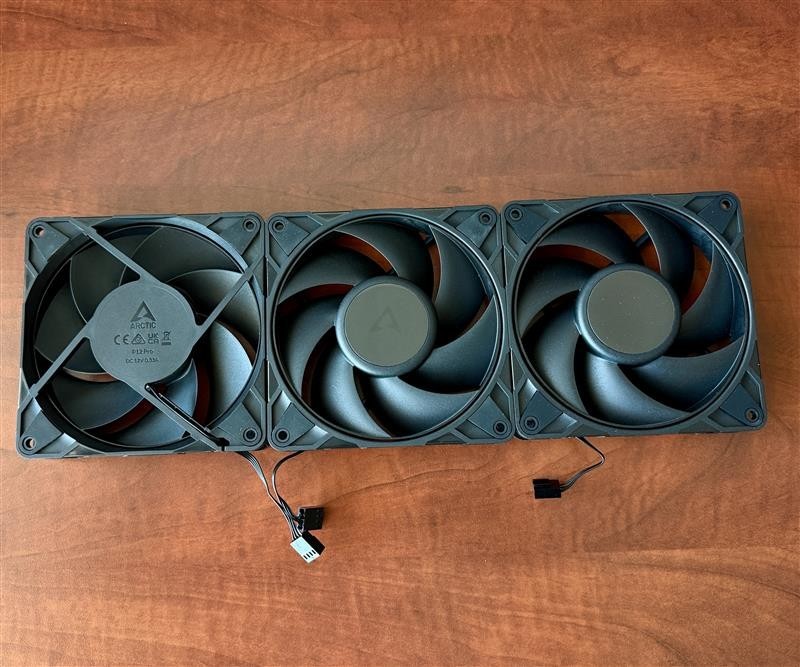 3 PACK – ARCTIC P12 Pro NON-PST Fans 120mm PWM PC Case Silent Black
