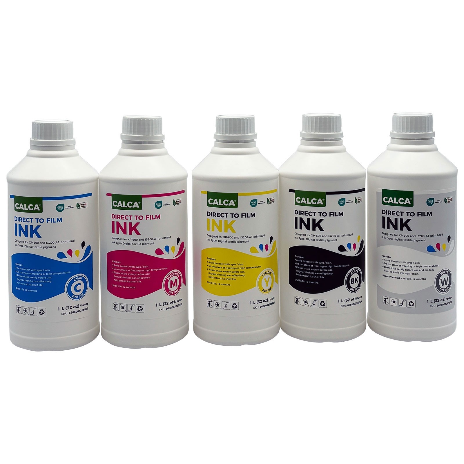 US-Stock, CALCA Direct to Transfer Film DTF Ink for Printheads Water-based