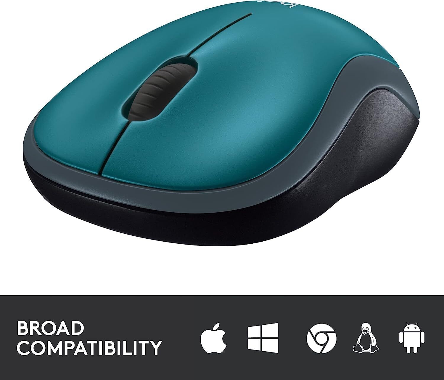 Logitech M185 Wireless Mouse 2.4GHz Optical 1000 DPI For PC Mac – Blue