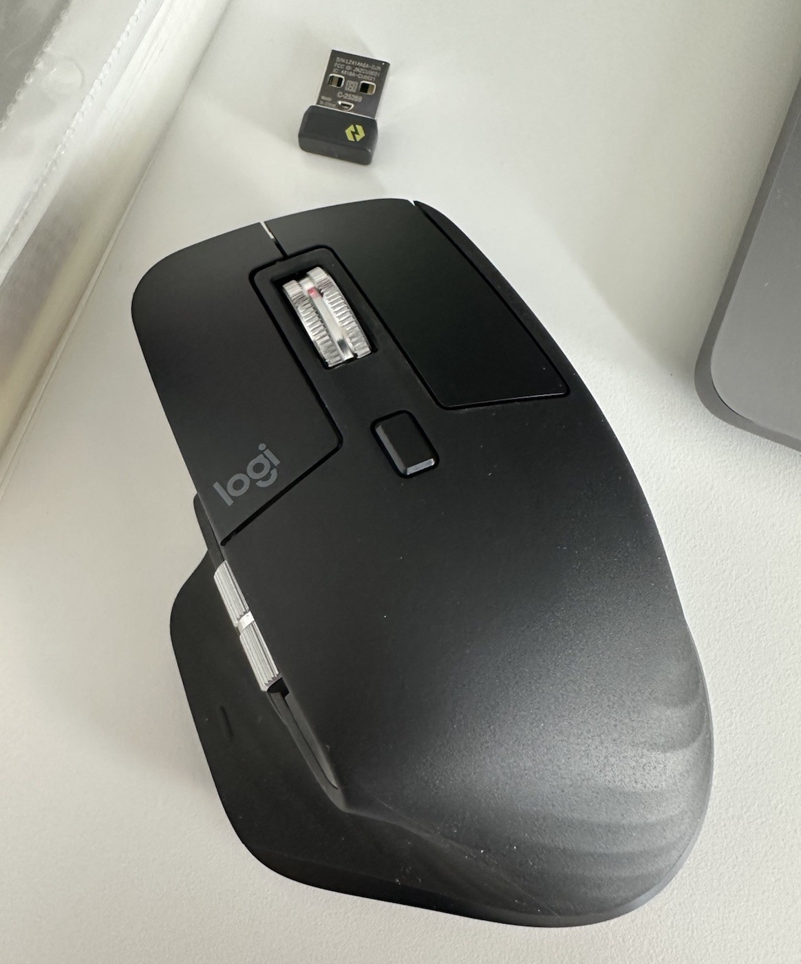 Logitech MX Master 3S Wireless Mouse – Graphite with Bolt adapter
