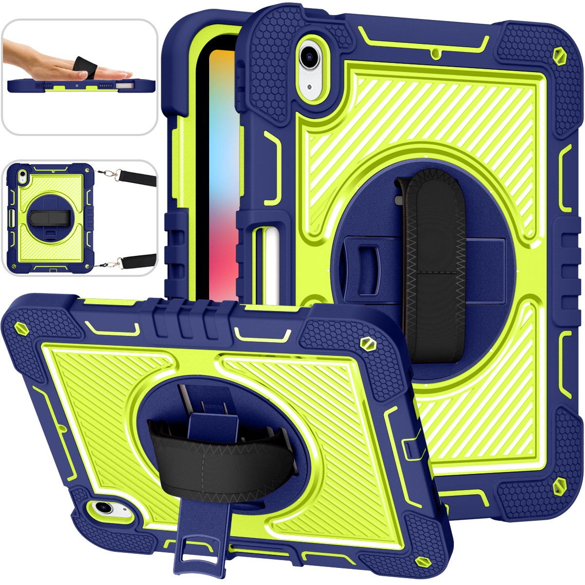 Heavy Duty Shockproof Stand Case Cover For iPad 9th/8th/7th/6th/5th Generation