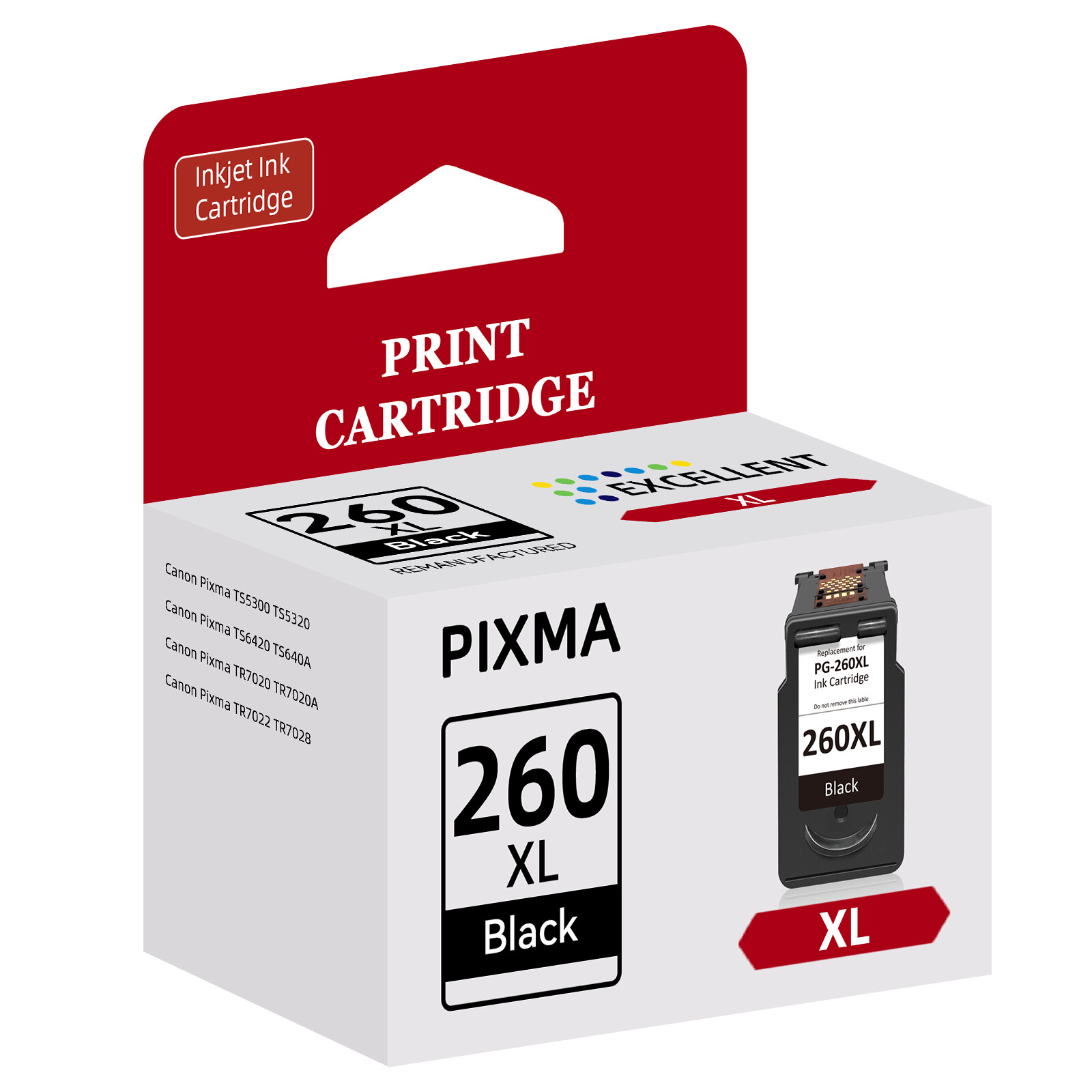 PG-260XL CL-261XL Ink Cartridges for Canon Pixma TS6420 TS6420a TR7020a Printer