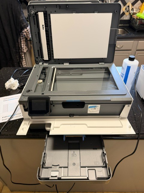 HP Office Jet Pro 8135e all-in-one color printer – Full Ink!!! – Never USED!!!!!