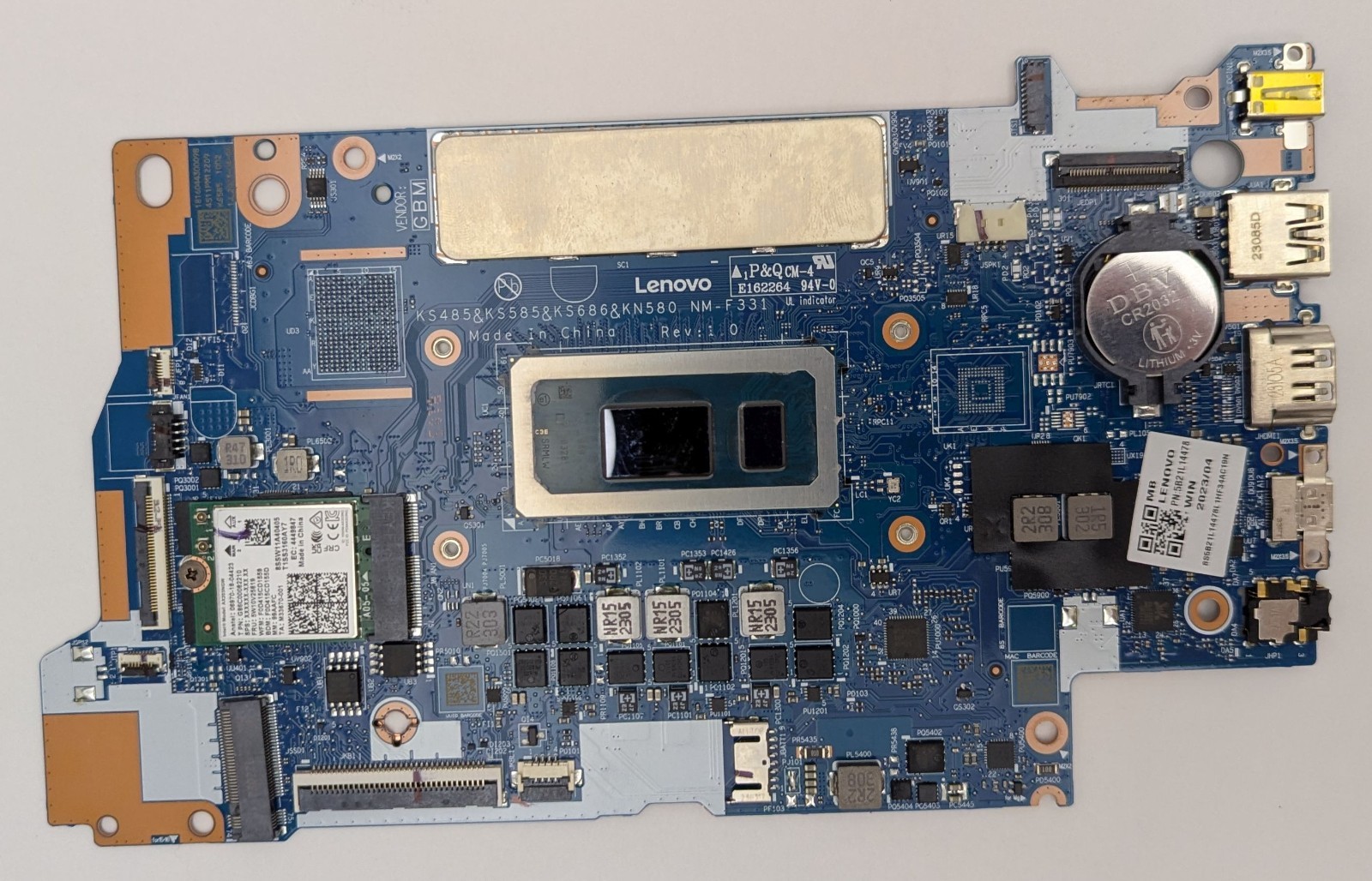 Lenovo IdeaPad Slim 3 15IRU8 Laptop Motherboard i3-1315U 8GB NM-F331 5B21L14478