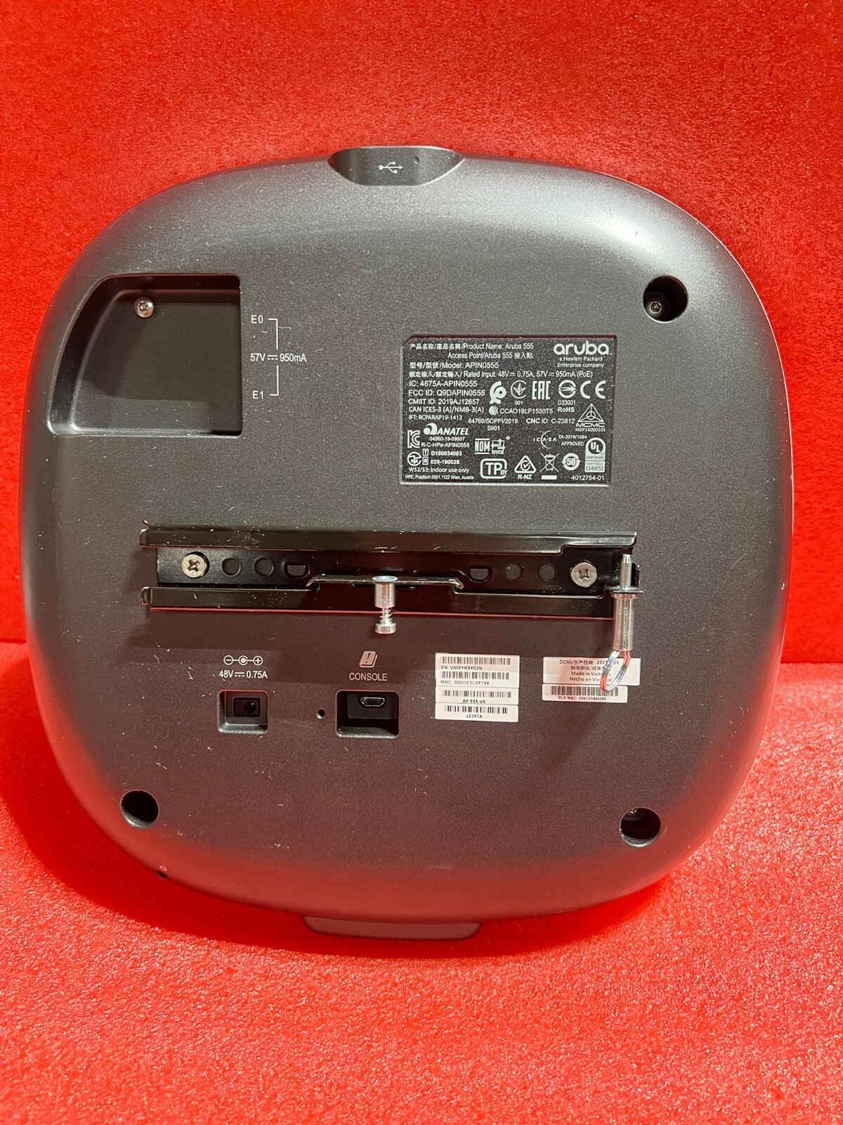 Aruba AP-555 (US) Wireless Access Point (JZ357A) APIN0555 – No power Adapter