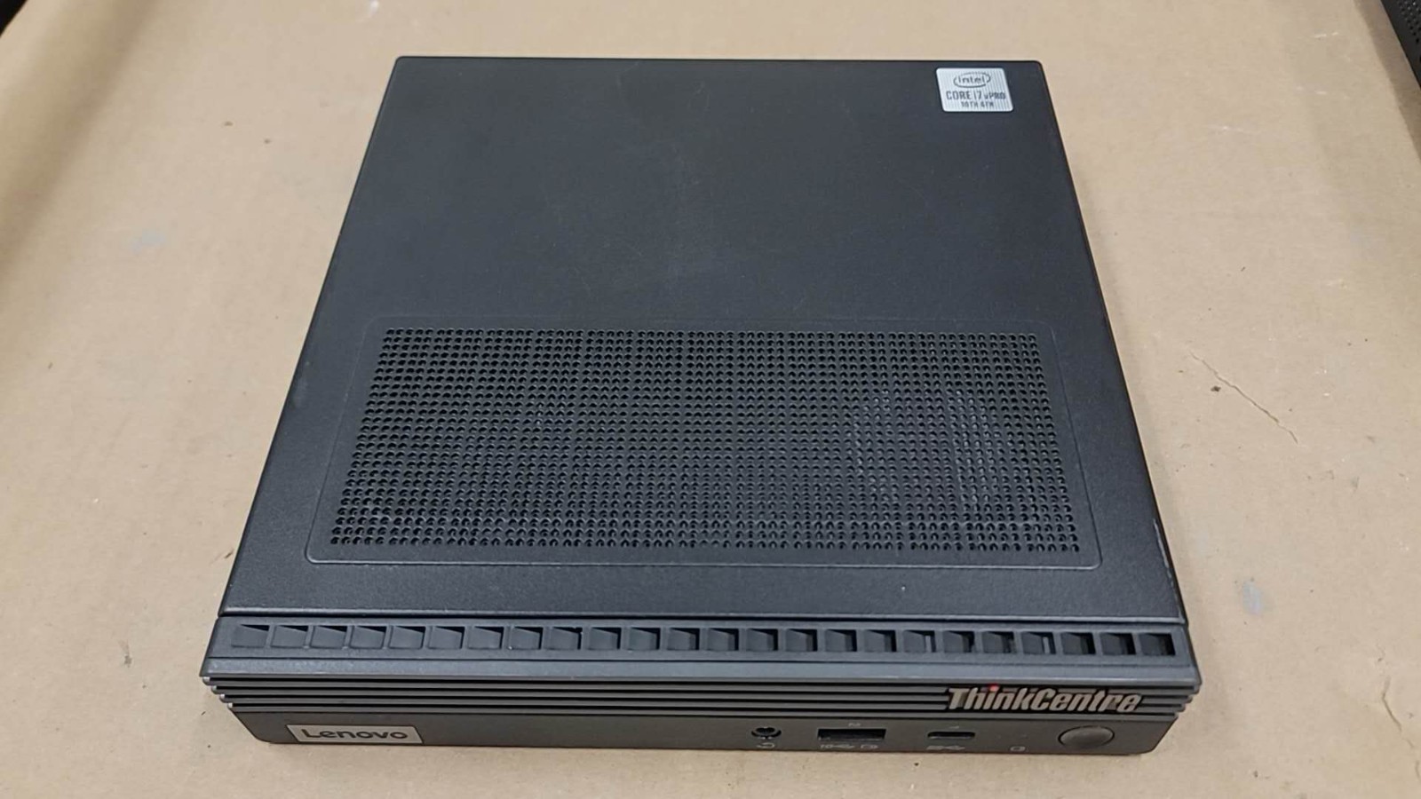Lenovo ThinkCentre M90q I7-10700T No RAM/ SSD/ CHARGER – BAREBONES – W11P -note
