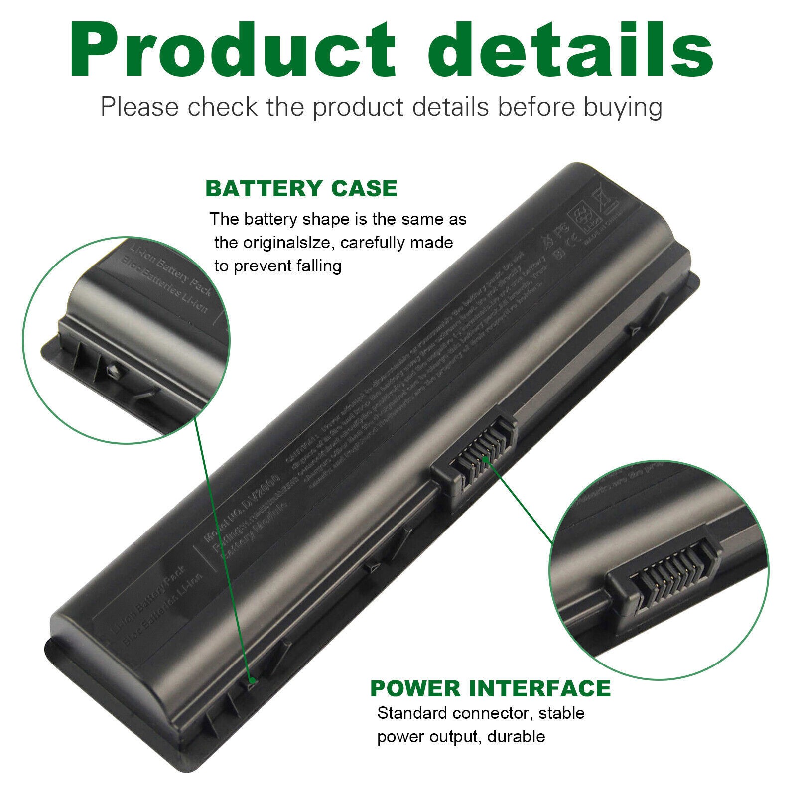 🧡LOT DV2000 Battery For HP Pavilion DV6000 DV6100 dv6500 dv6700 dv2500 5200mAh