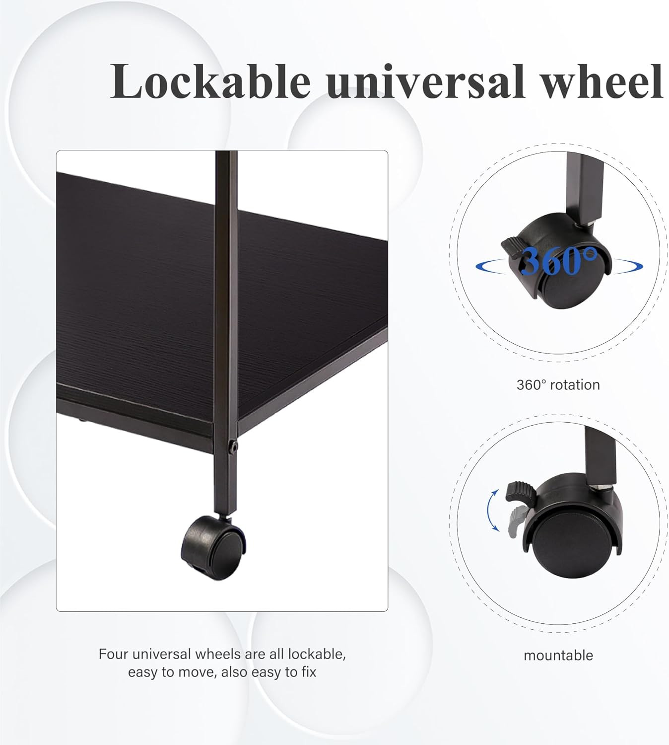 3-Tier Printer Stand for Laser/Inkjet/All-In-One – 23.6X18.9X31.5 Heavy Duty Car