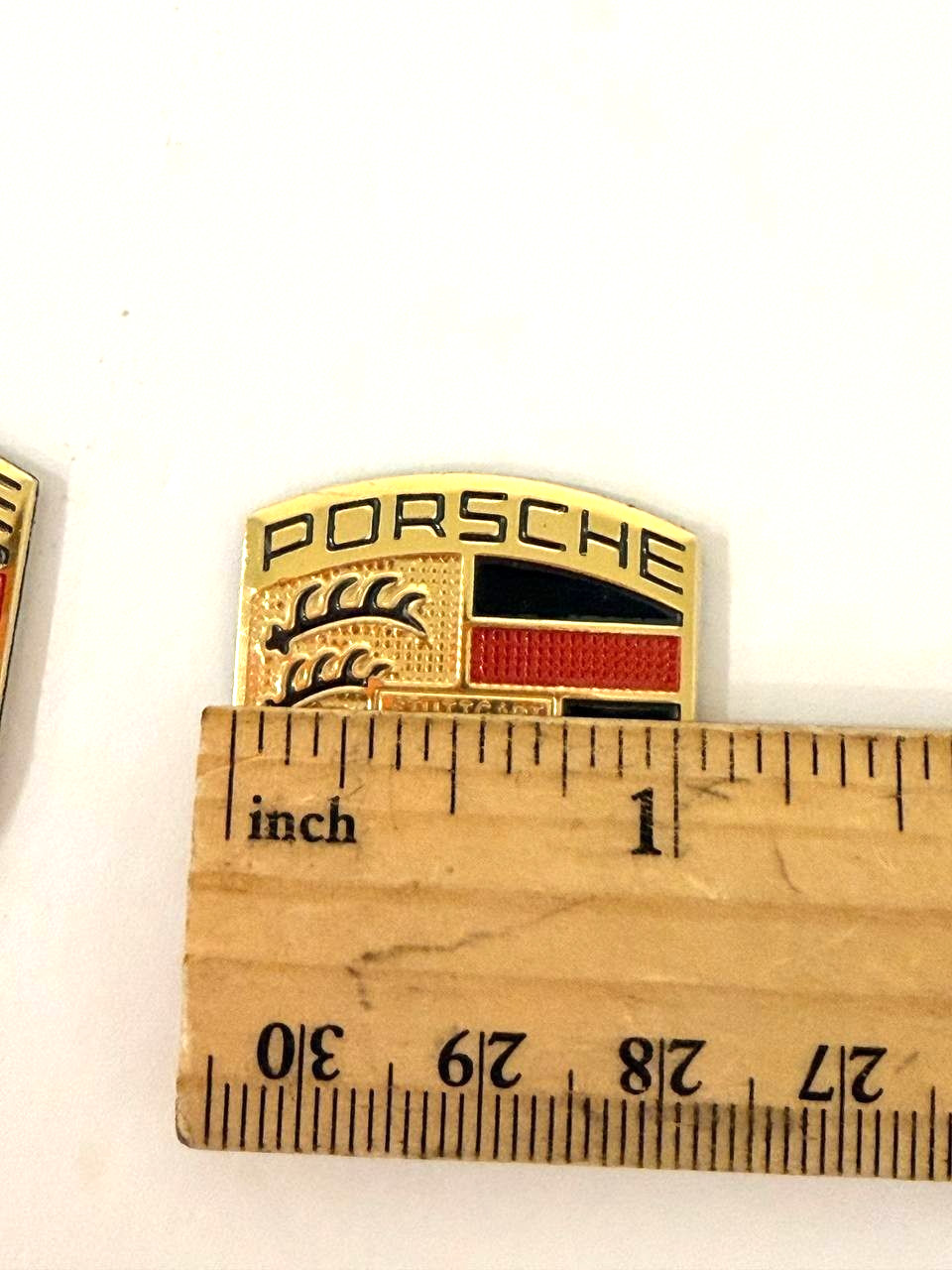 2 Pcs Decorative Aluminum Emblem Sticker for Porsche