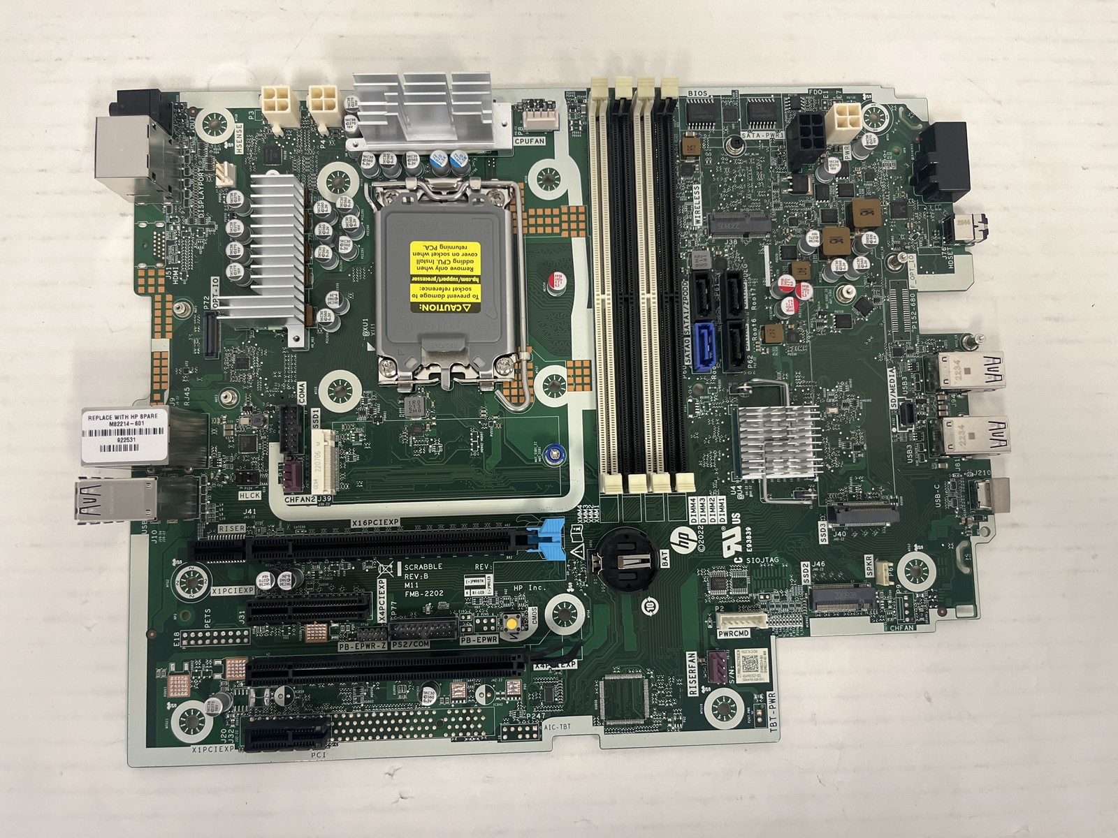 M82214-001 HP Z2 G9 SFF Workstation System Board Mainboard