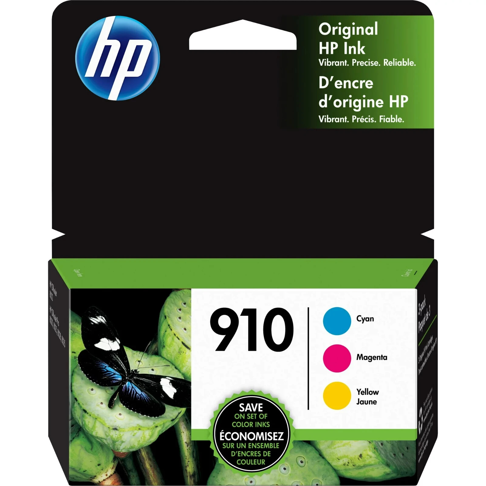New Genuine HP 910 C/M/Y Ink Cartridges OfficeJet 8035, 8028 Exp. 12/2024