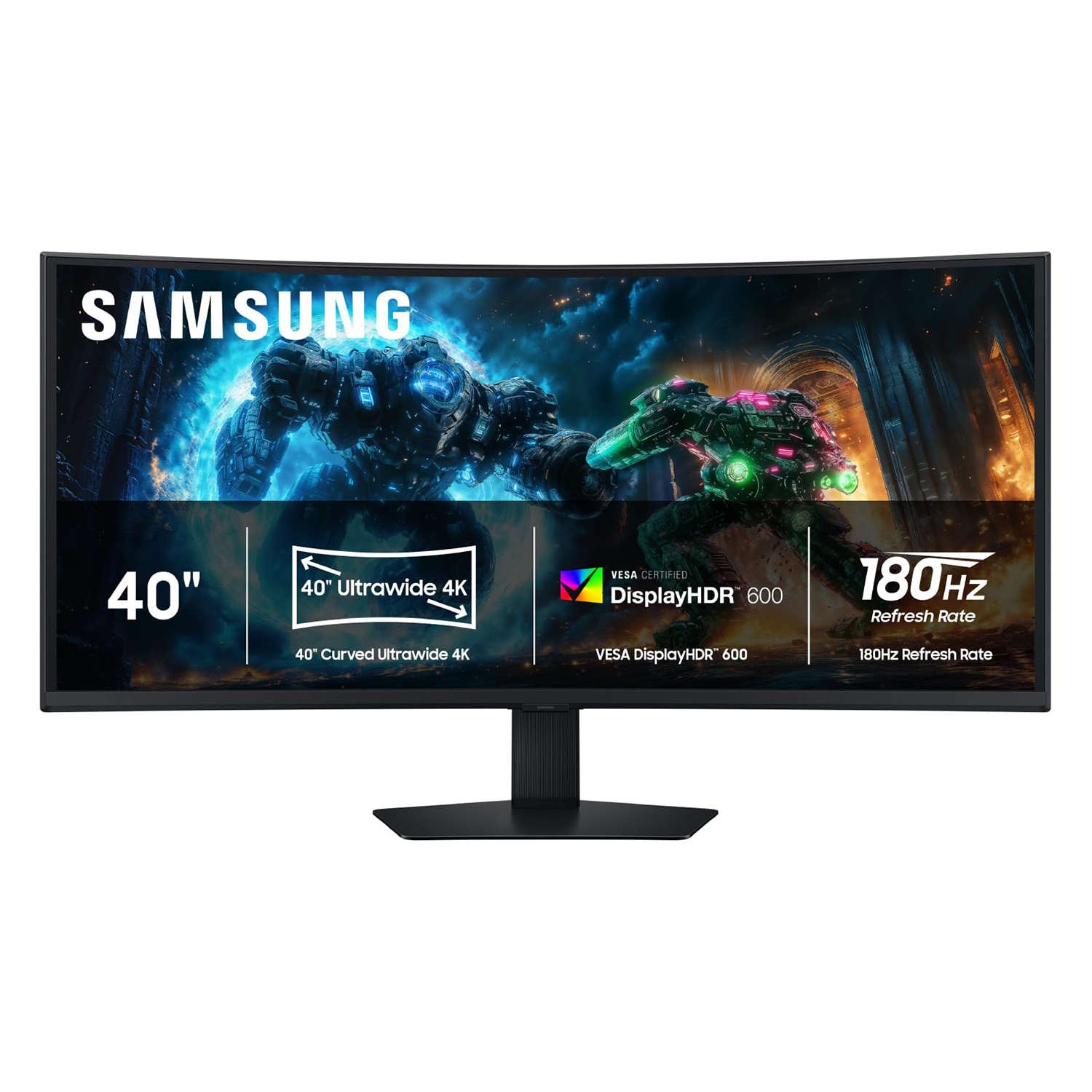 Samsung Odyssey G7 G75F 40″ 4K HDR 180 Hz Curved Ultrawide Gaming Monitor