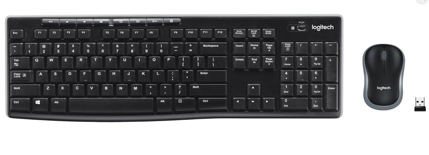Logitech MK2270 Wireless Keyboard and Mouse Combo – Black (920-008813)