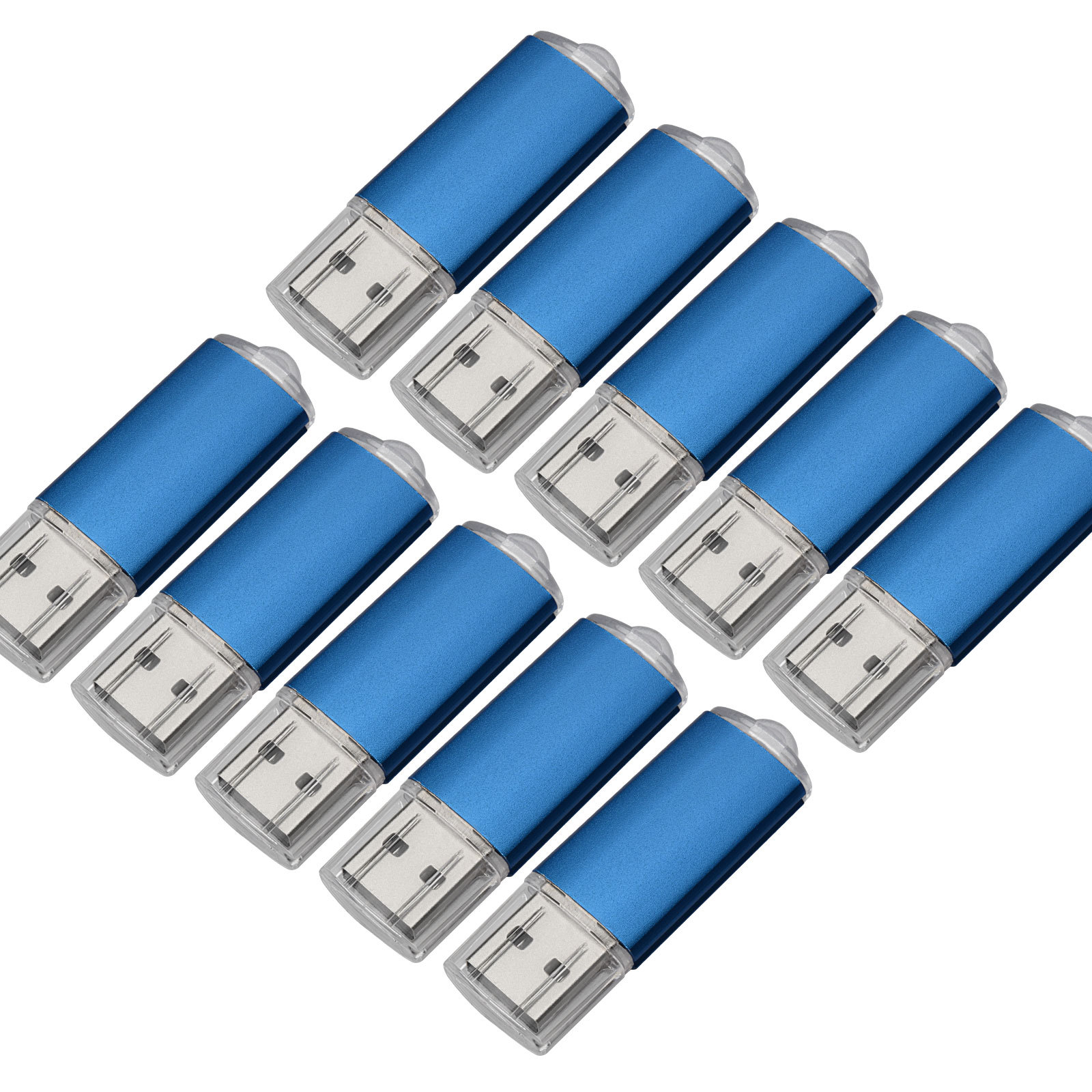 Lot/10 1GB 2GB 4GB 8GB 16GB USB 2.0 Rectangle Flash Drive Memory Stick Pen Drive