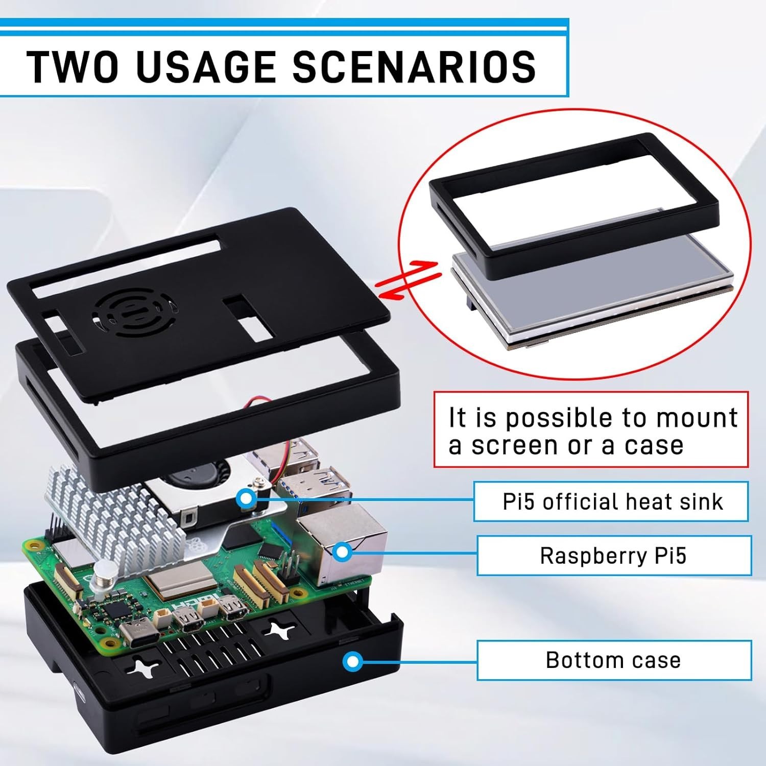 Raspberry Pi 5 Touch Screen Kit with Active Cooler$