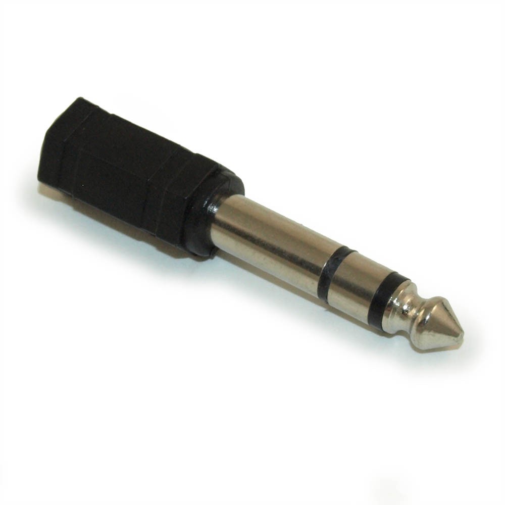 3.5mm Stereo TRS Jack (Female) to 1/4inchinch Stereo Plug (Male) Adapter