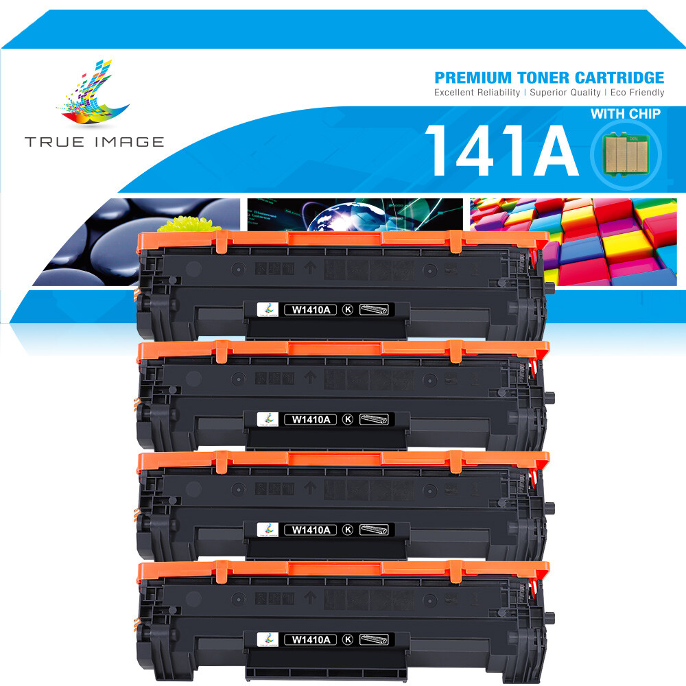 4 Pack W1410A Toner with NEW CHIP for HP 141A Laserjet M110w MFP M139w M140w