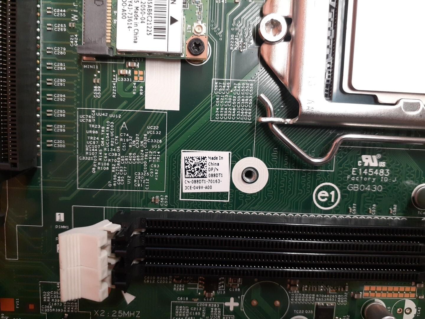 Dell Inspiron 3847 Motherboard 088DT1 88DT1 / SR14F