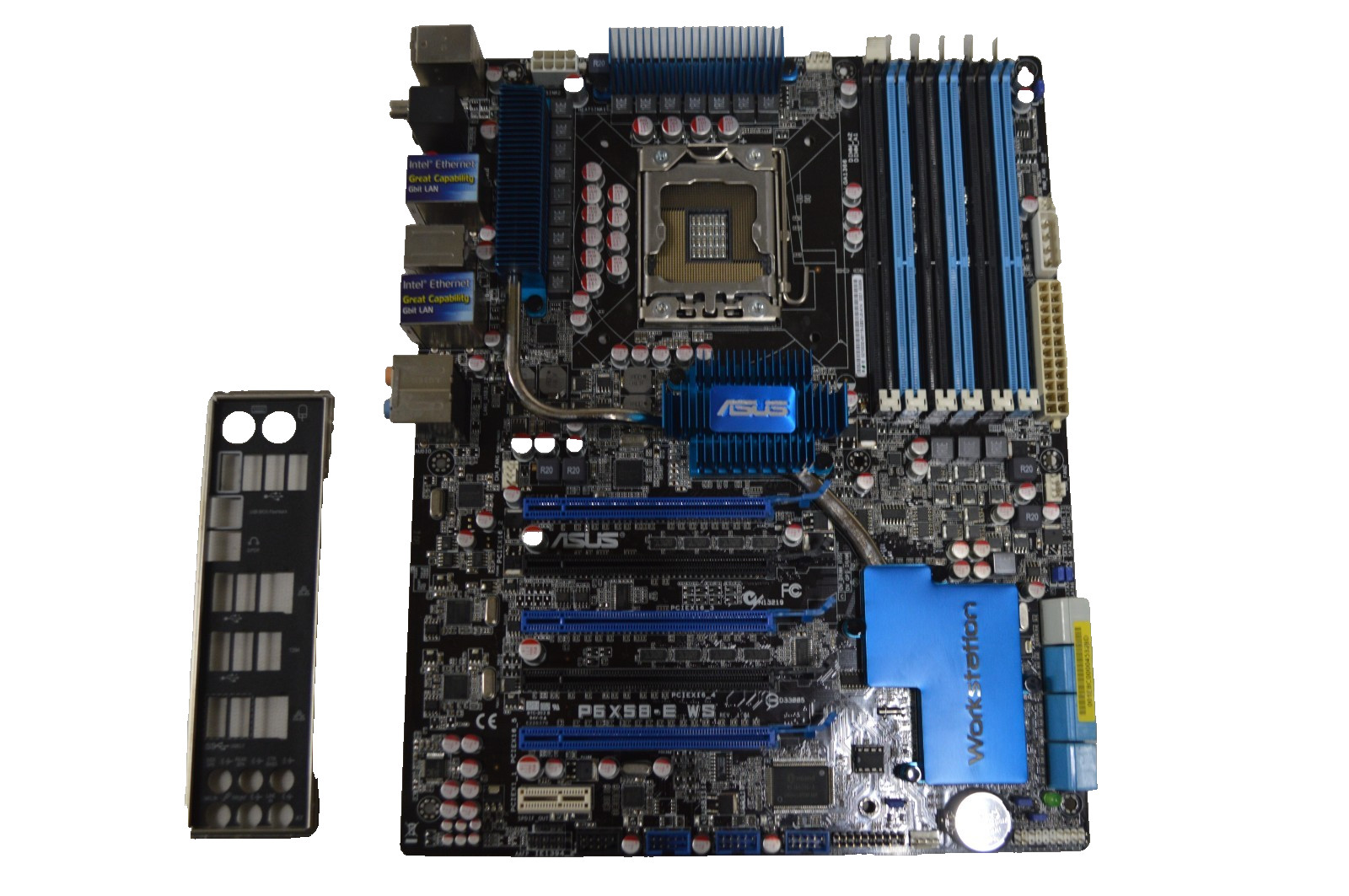 ASUS P6X58-E WS Intel Socket LGA 1366 DDR3 ATX Motherboard w I/O Shield