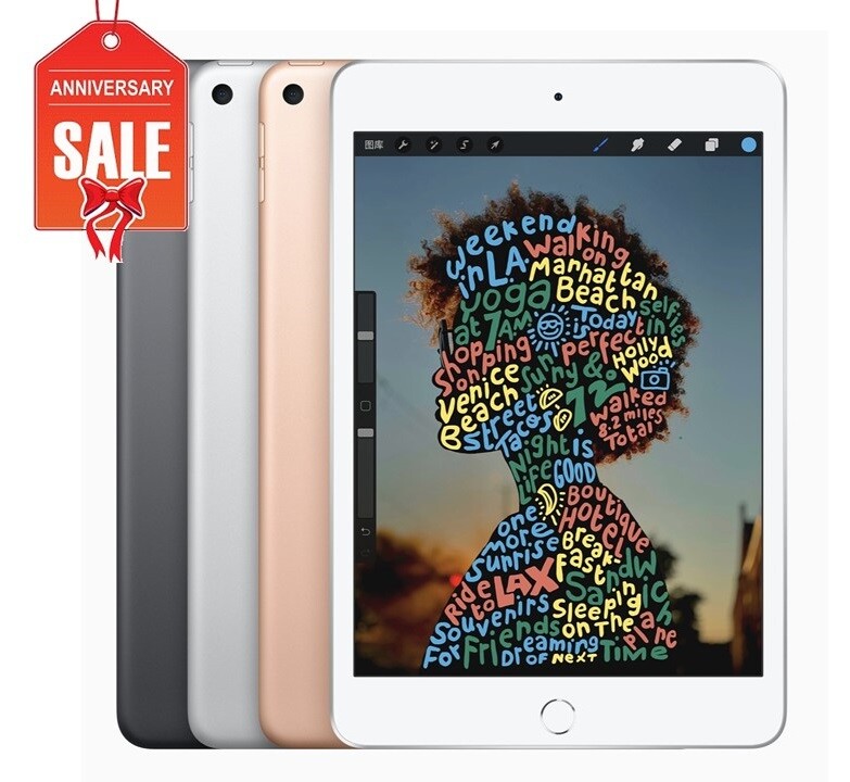 Apple iPad Mini 5th WiFi or Unlocked I Gray Silver Gold I 64GB 256GB – Good
