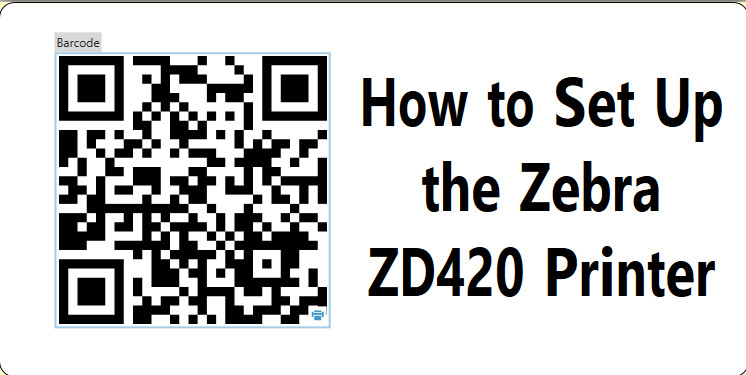 TESTED Zebra ZD420 Thermal Transfer Barcode Label Printer USB BT WiFi 300 dpi