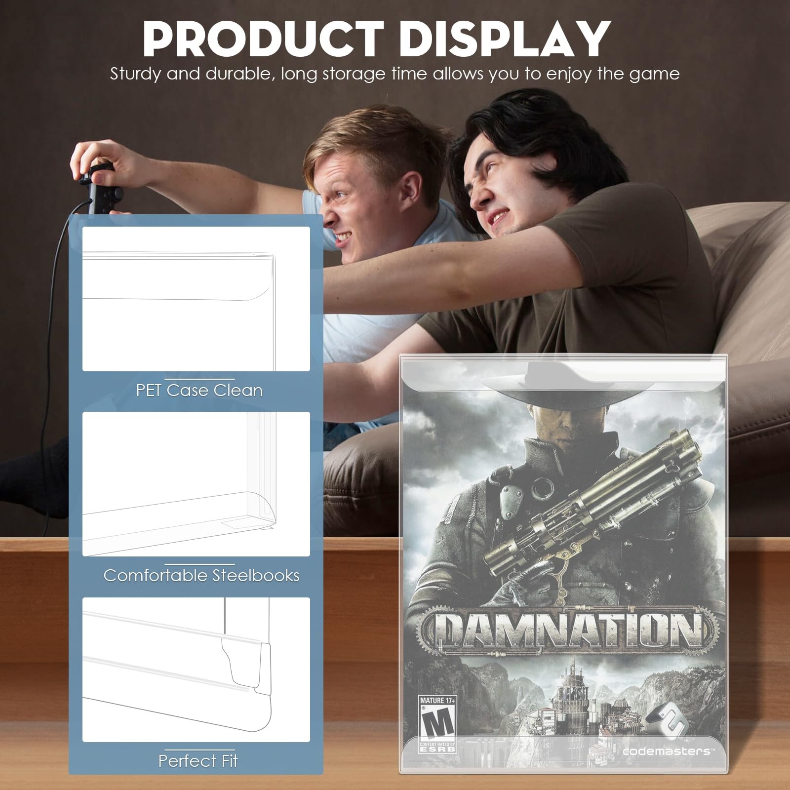 10 Steelbook Box Protectors/Protective Sleeves 5.4 x 6.9 inches, Clear