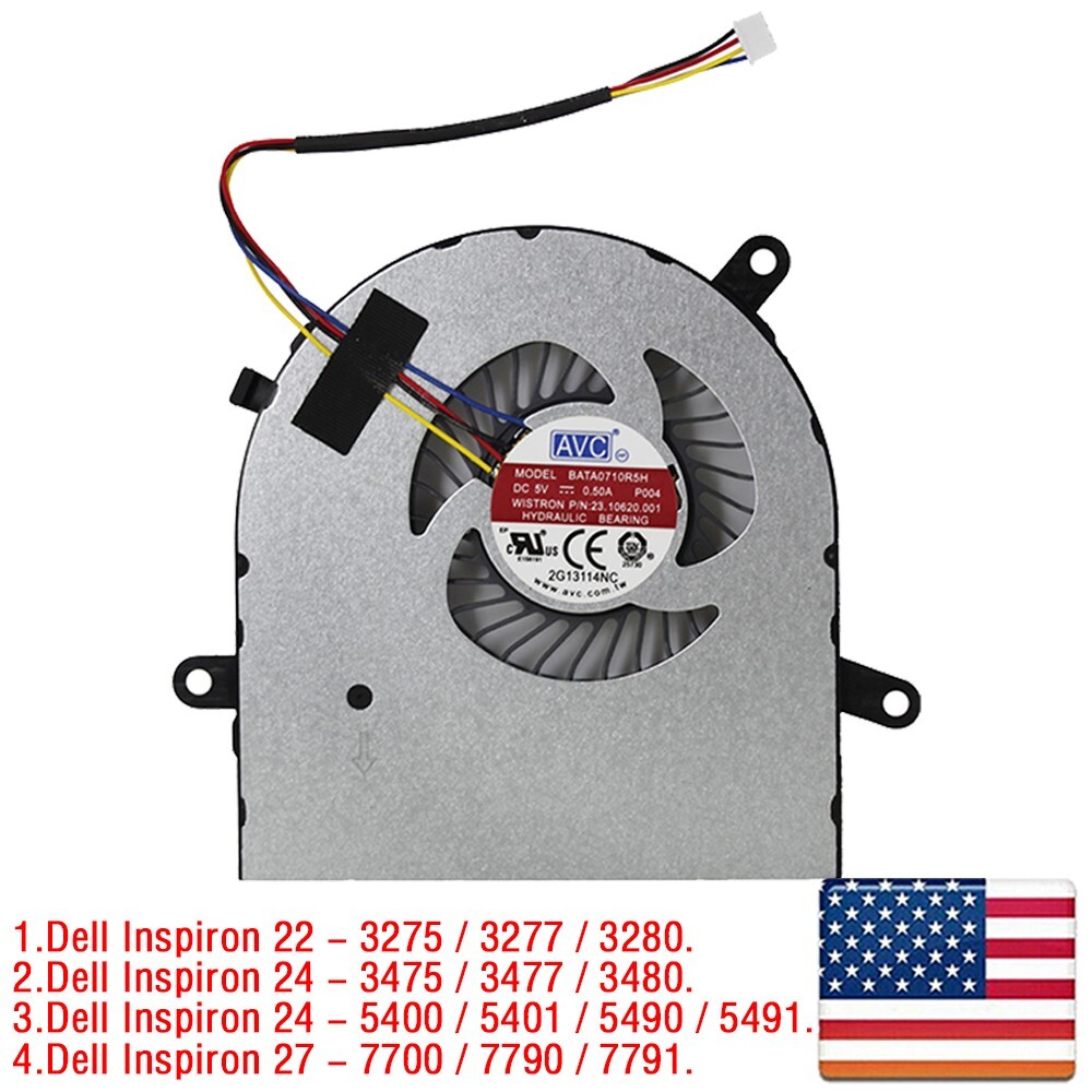 NEW CPU Cooling Fan Replacement For DELL Inspiron ALL-IN-ONE (AIO) 22 / 24 / 27