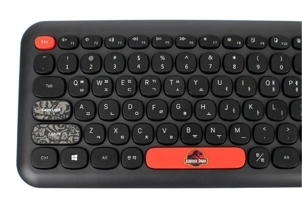 Royche Universal Jurassic Park Bluetooth Wireless Keyboard Multi-Pairing PC Mac