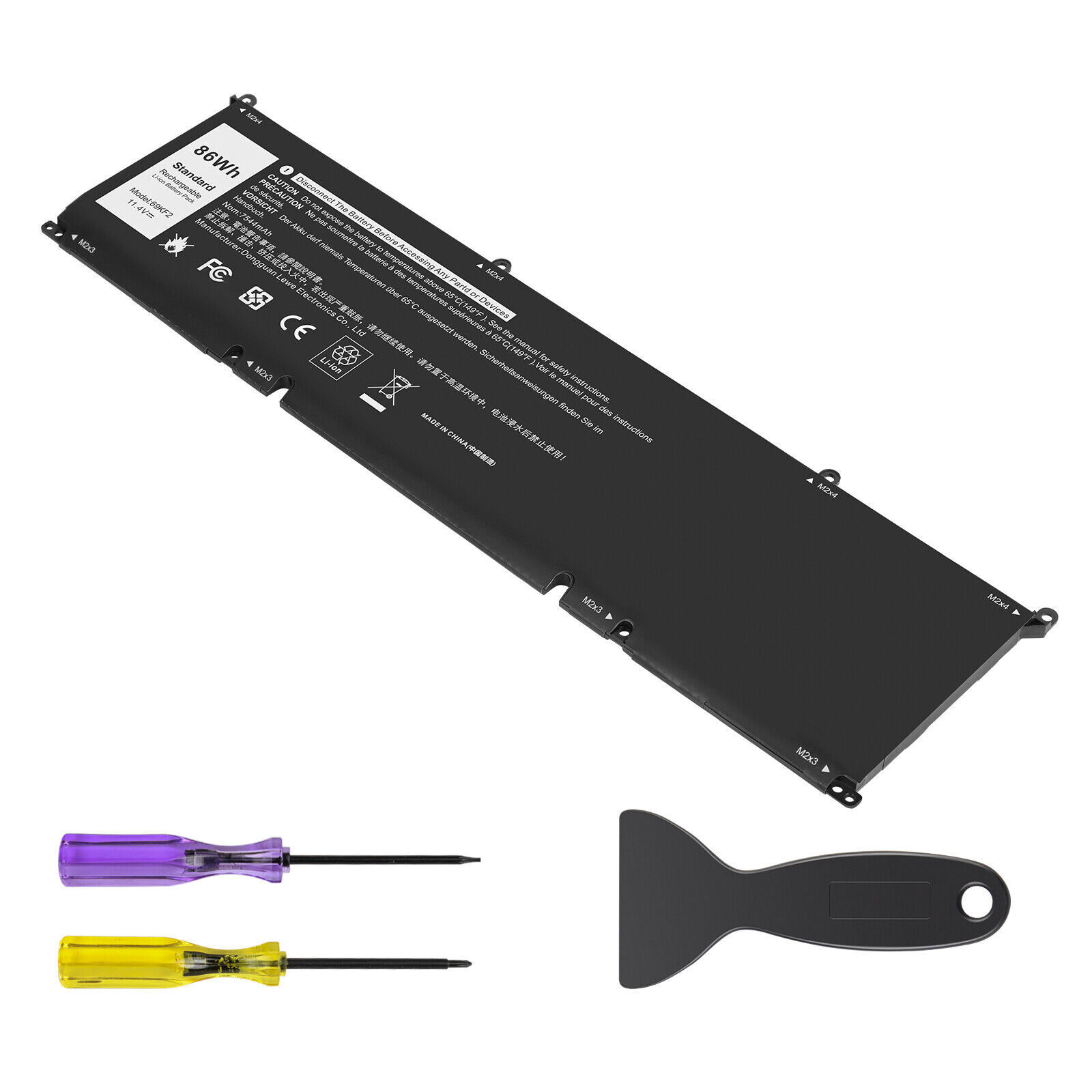 ✅86Wh 69KF2 Battery For Dell Alienware M15 M17 R3 XPS 15 9500 8FCTC 70N2F 11.4V