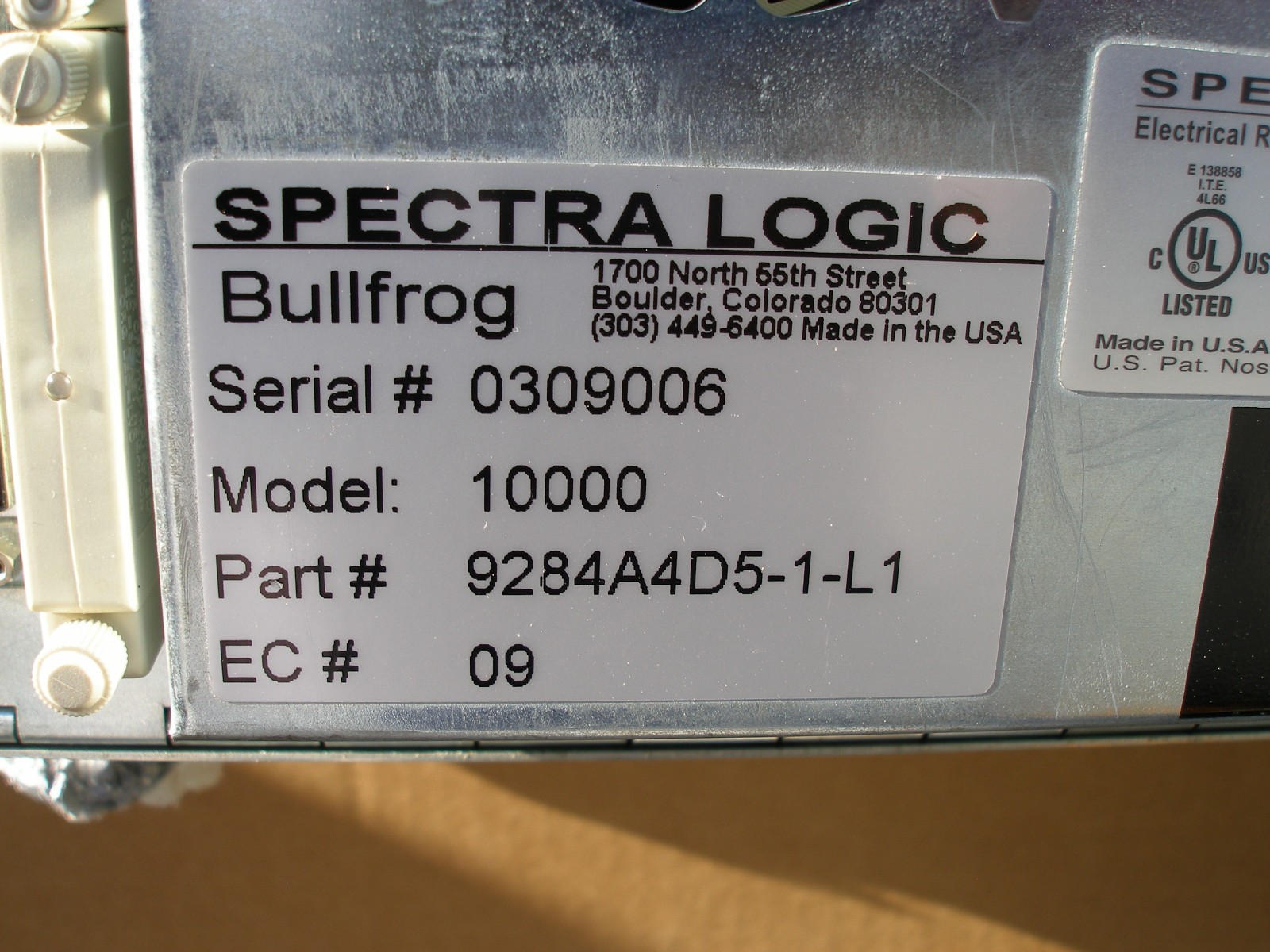 Spectra Logic Bullfrog 10000