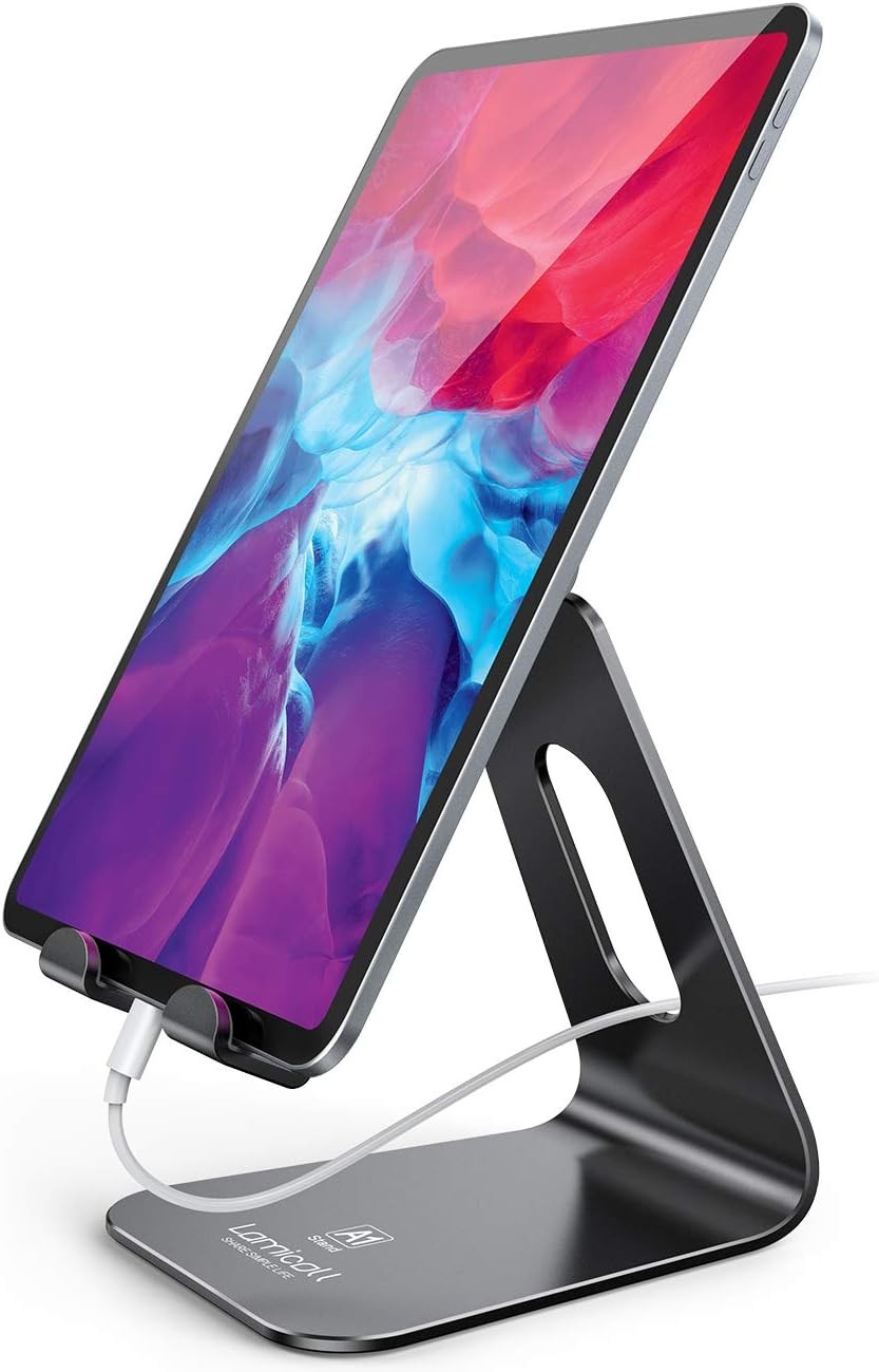 Lamicall Tablet Stand, Holder for Desk – Multi-Angle Adjustable Black