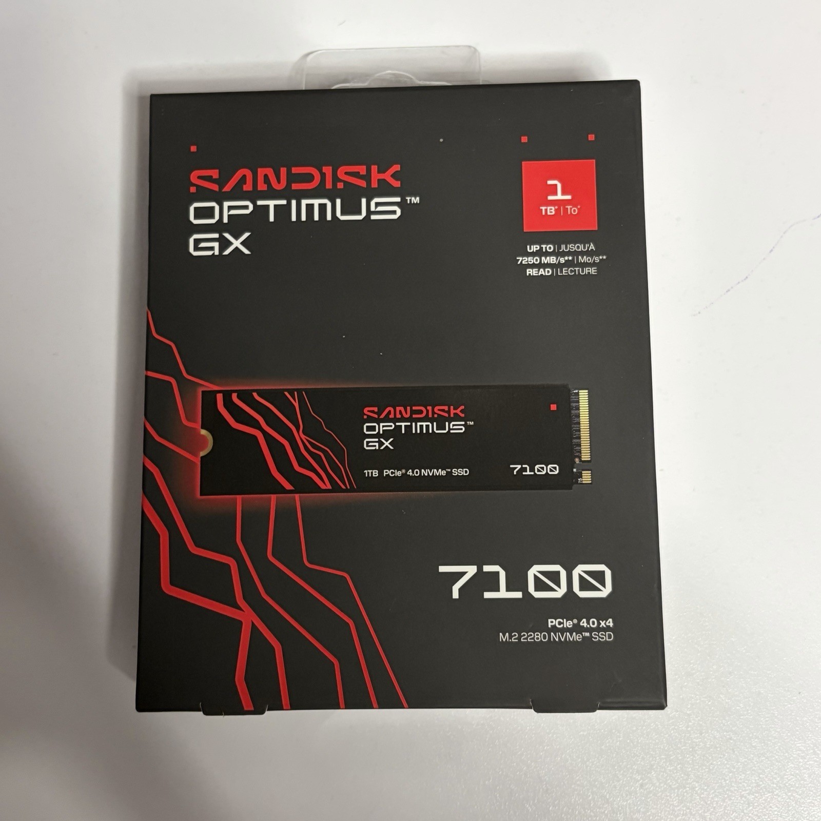 SanDisk Optimus GX 7100 1TB PCIe Gen4 x4 NVMe M.2 2280 SSD
