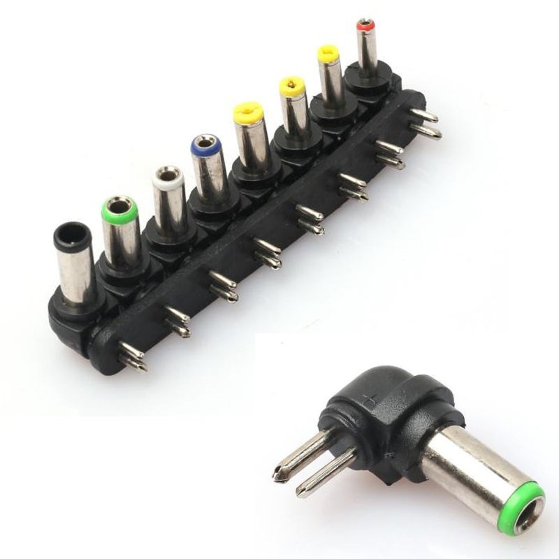 1 Set Of For Laptop/notebook Computers AC DC Power Charger Adapter Elbow Tips