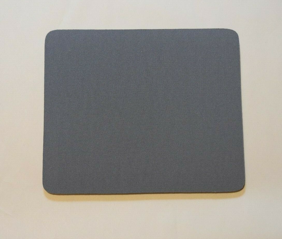 Non-Slip Solid Gray Mousepads for Computer (Set of Two) New 9.25 in. x 7.75 in.