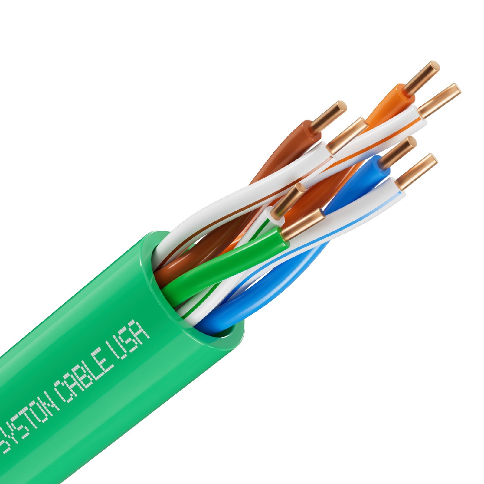 Syston Cat 5e Ethernet Bulk Cable 350MHz 24AWG CMR Copper Wire-250ft Multicolors